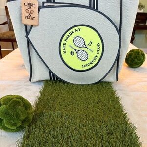 kate spade Tennis Tote Bag - Gray and Green